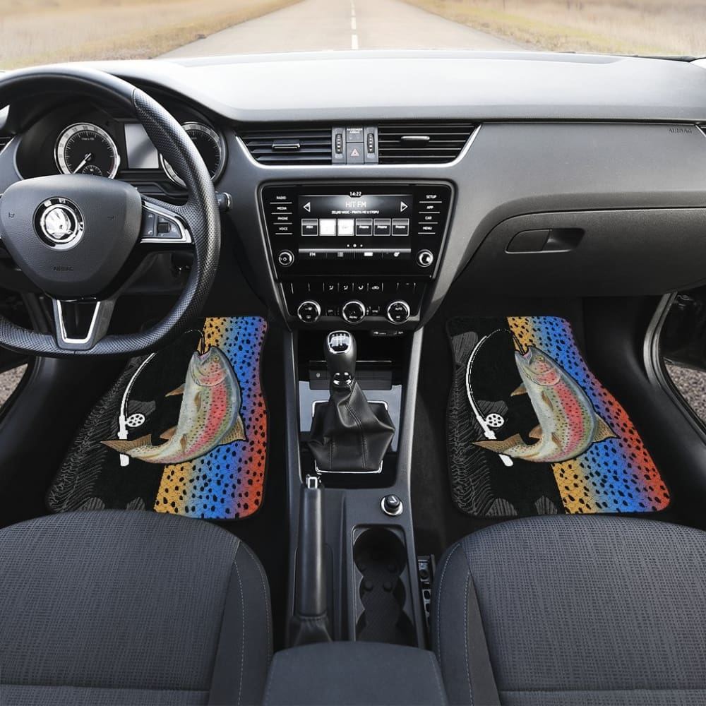 Rainbow Trout Fishing Car Floor Mats 182417 - YourCarButBetter