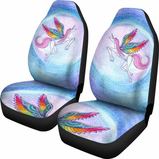 Rainbow Unicorn Car Seat Covers 170817 1