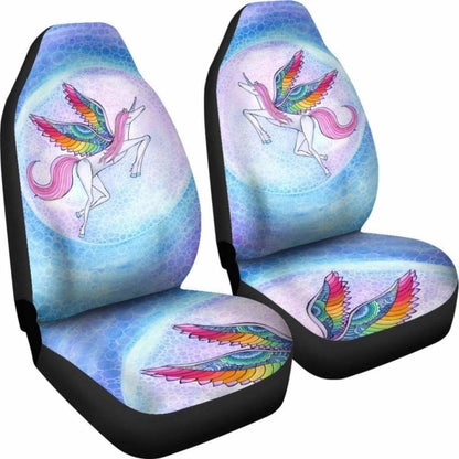 Rainbow Unicorn Car Seat Covers 170817 1
