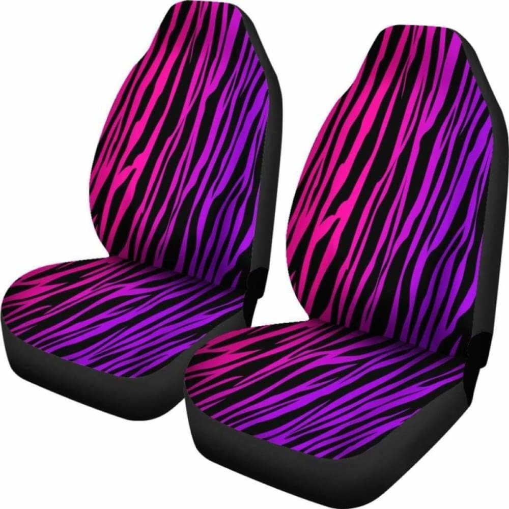 Rainbow Zebra Custom Car Seat Covers 174914 - YourCarButBetter