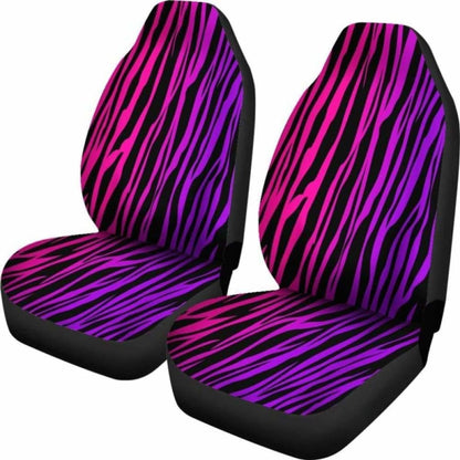 Rainbow Zebra Custom Car Seat Covers 174914 - YourCarButBetter