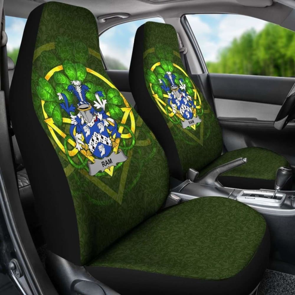 Ram Ireland Car Seat Cover Celtic Shamrock (Set Of Two) 154230 - YourCarButBetter