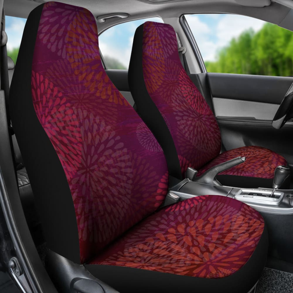 Raspberry Sunset Chrysanthemums Car Seat Covers 550317 - YourCarButBetter