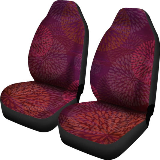 Raspberry Sunset Chrysanthemums Car Seat Covers 550317 - YourCarButBetter