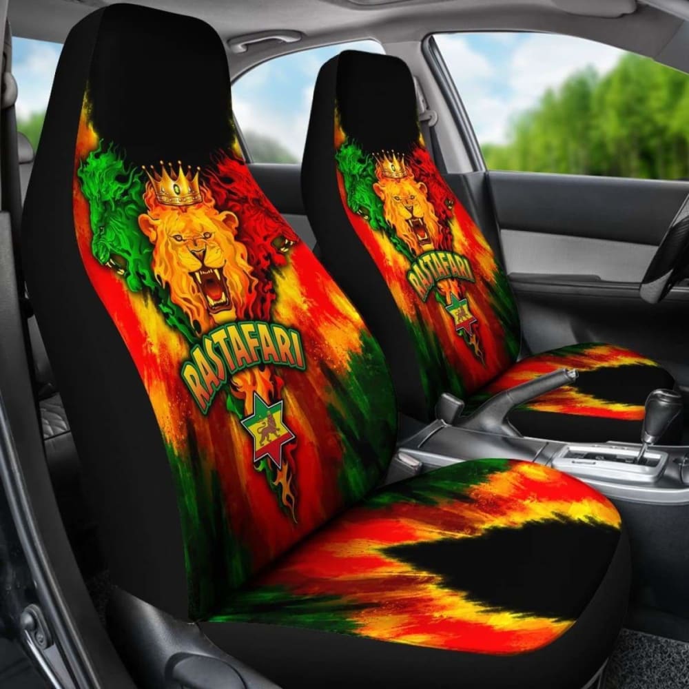 Rastafari Car Seat Covers - Lion Power - 15 192609 - YourCarButBetter