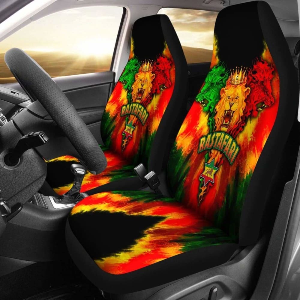 Rastafari Car Seat Covers - Lion Power - 15 192609 - YourCarButBetter