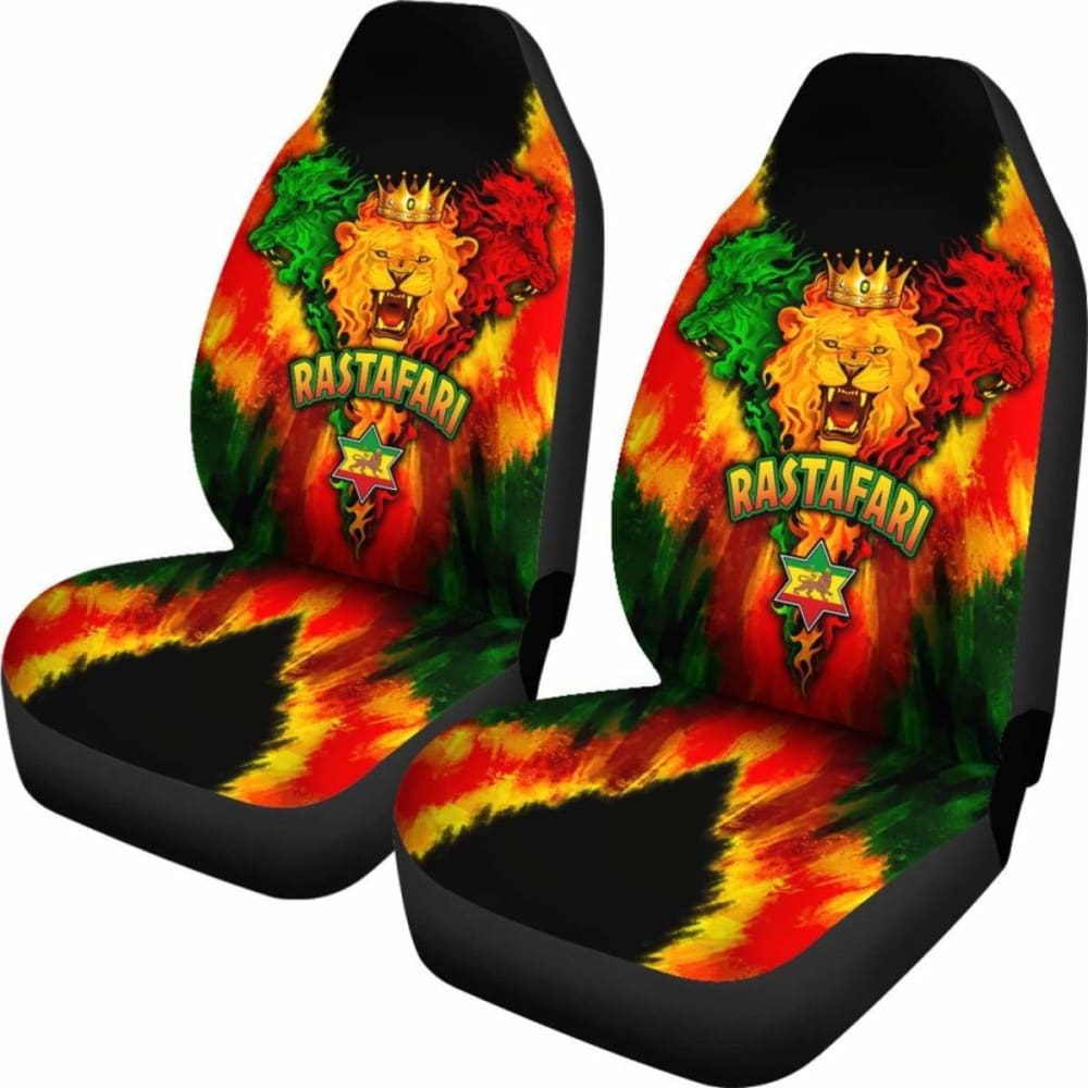 Rastafari Car Seat Covers - Lion Power - 15 192609 - YourCarButBetter