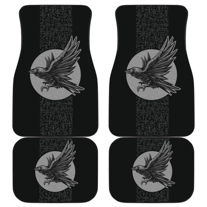 Raven Viking Odin Rune Symbols Amazing Gift Ideas Car Floor Mats 212802 - YourCarButBetter