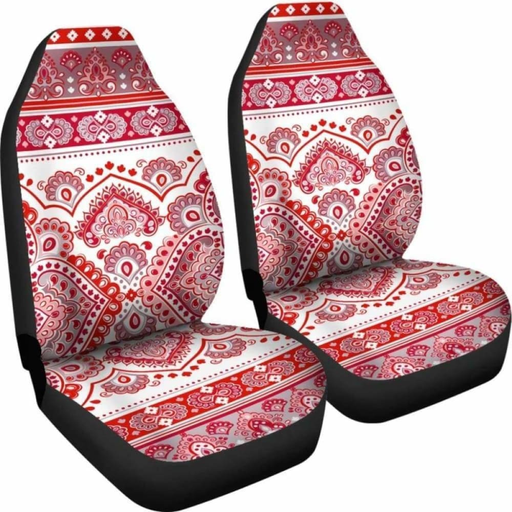 Red Boho Persian Car Seat Covers 105905 - YourCarButBetter