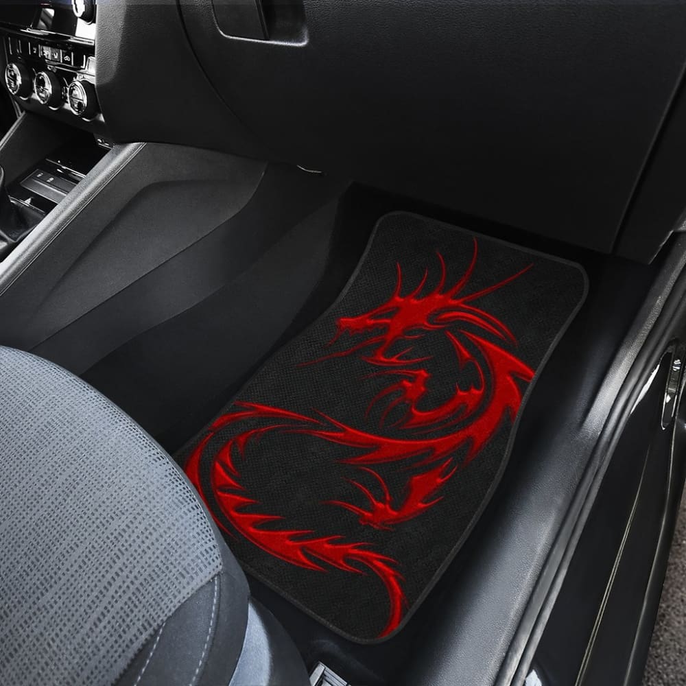 Red Dragon Pattern Car Floor Mats 212501 - YourCarButBetter