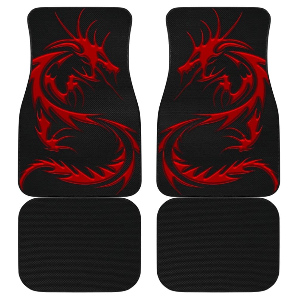 Red Dragon Pattern Car Floor Mats 212501 - YourCarButBetter