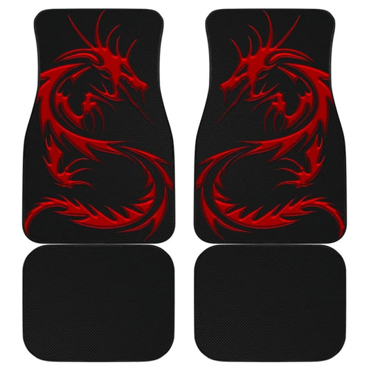 Red Dragon Pattern Car Floor Mats 212501 - YourCarButBetter