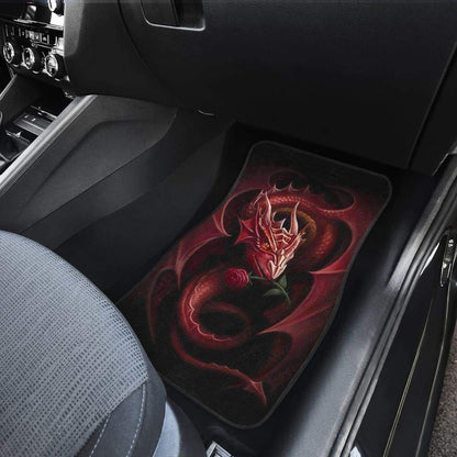 Red Dragon Rose Art Design Car Floor Mats Fantasy 210303
