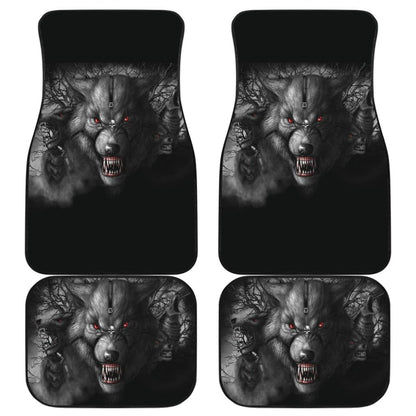 Red Eyes Furious Wolf Car Floor Mats 211502