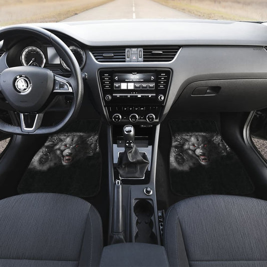 Red Eyes Furious Wolf Car Floor Mats 211502