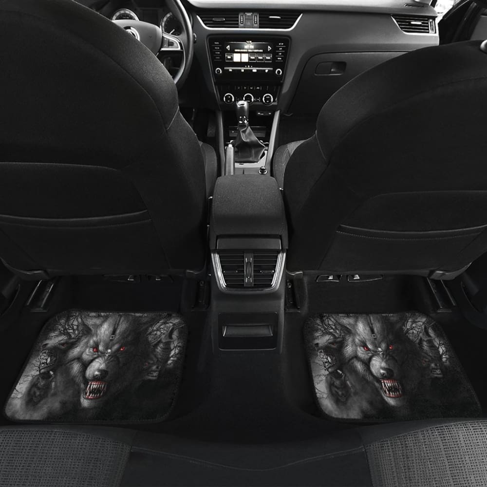Red Eyes Furious Wolf Car Floor Mats 211502