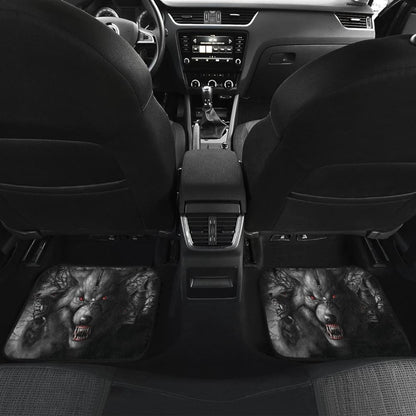 Red Eyes Furious Wolf Car Floor Mats 211502