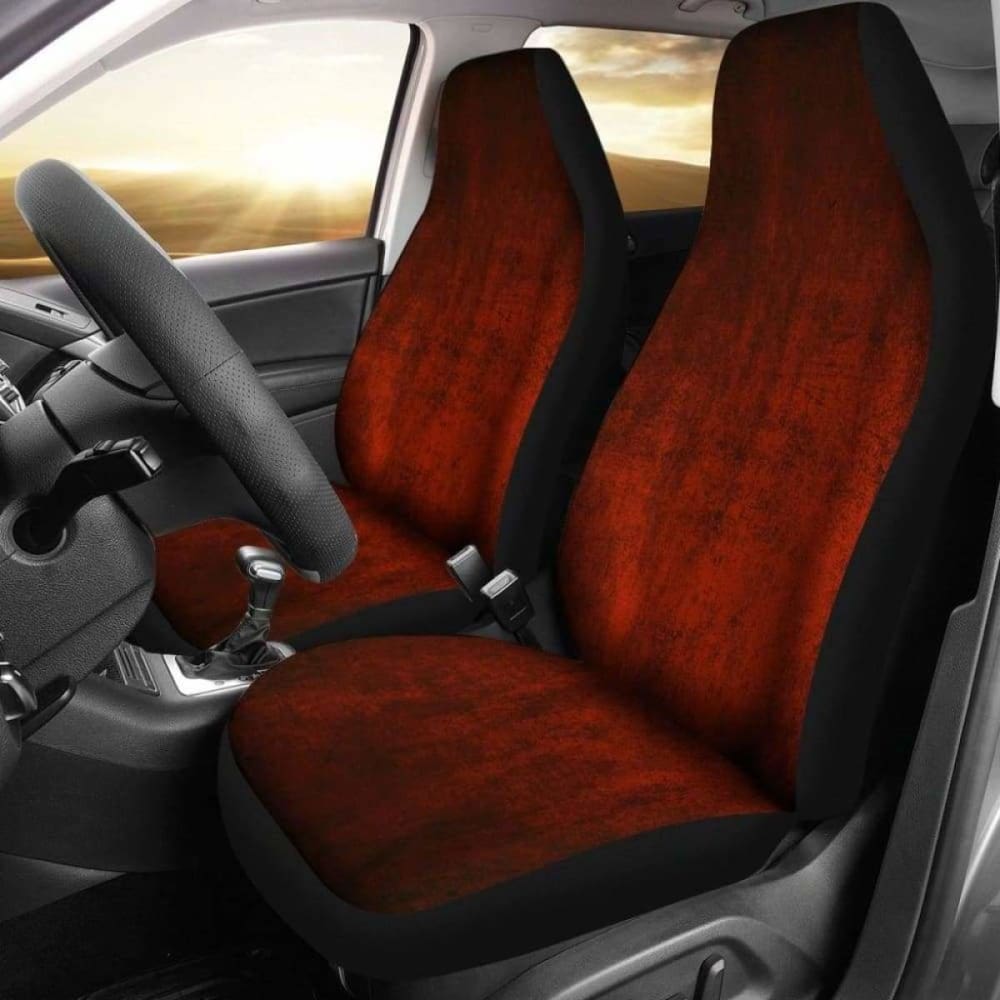 Red Grunge Car Seat Covers 232125 - YourCarButBetter