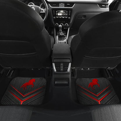 Red Horse Metallic Style Printed Amazing Gift Ideas Car Floor Mats 211501 - YourCarButBetter