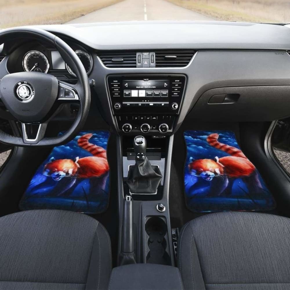 Red Mink Moutain Japan Animal Car Floor Mats 094201 - YourCarButBetter