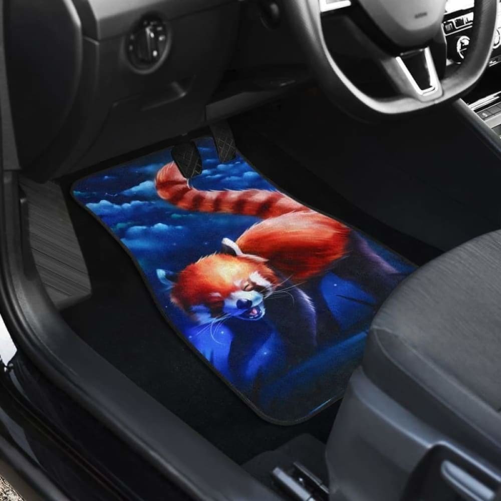Red Mink Moutain Japan Animal Car Floor Mats 094201 - YourCarButBetter