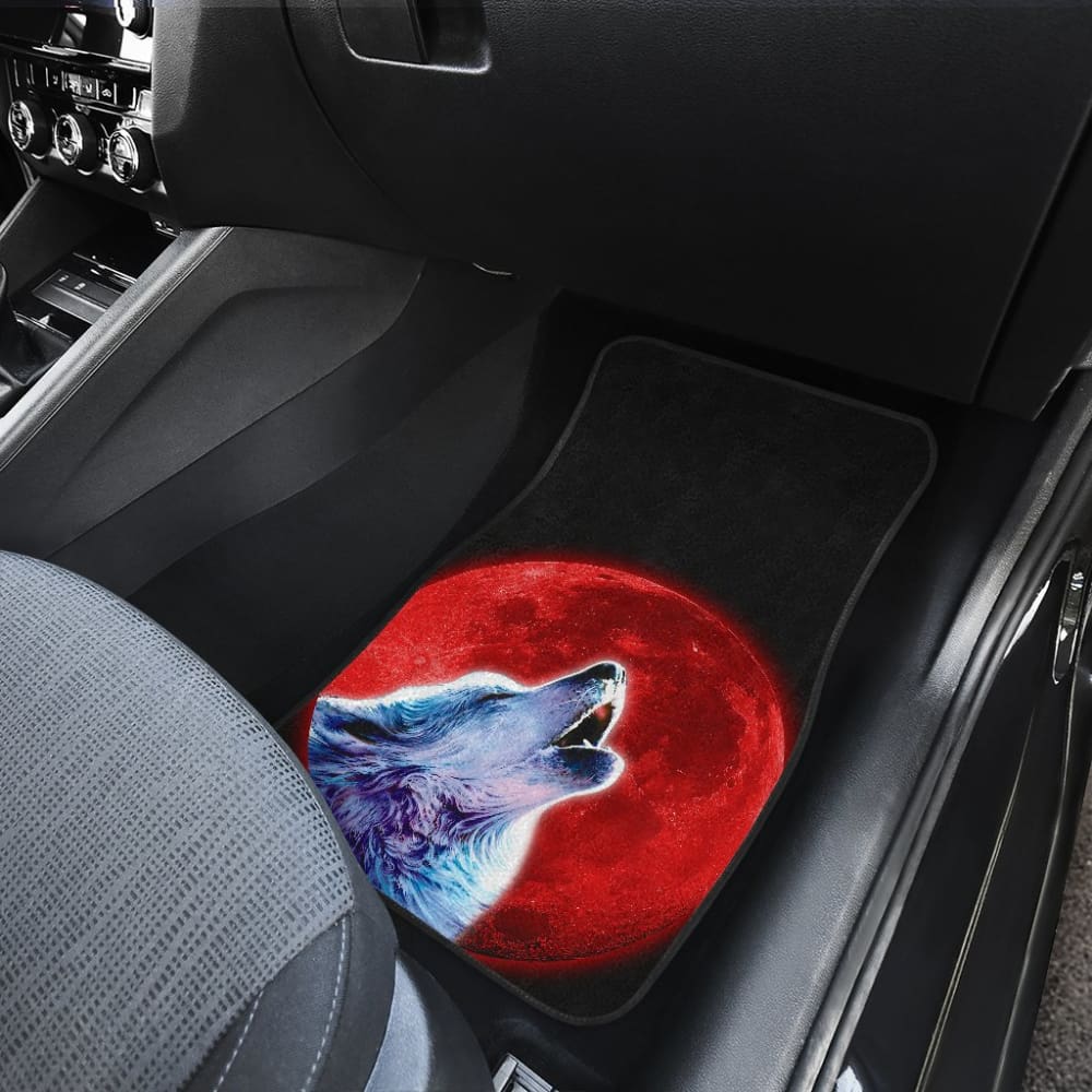 Red Moon Wolf Car Floor Mats 211802