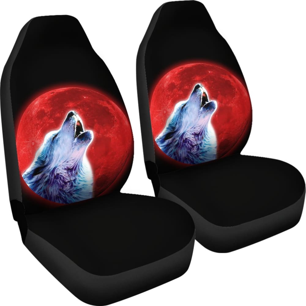 Red Moon Wolf Car Seat Covers 211802