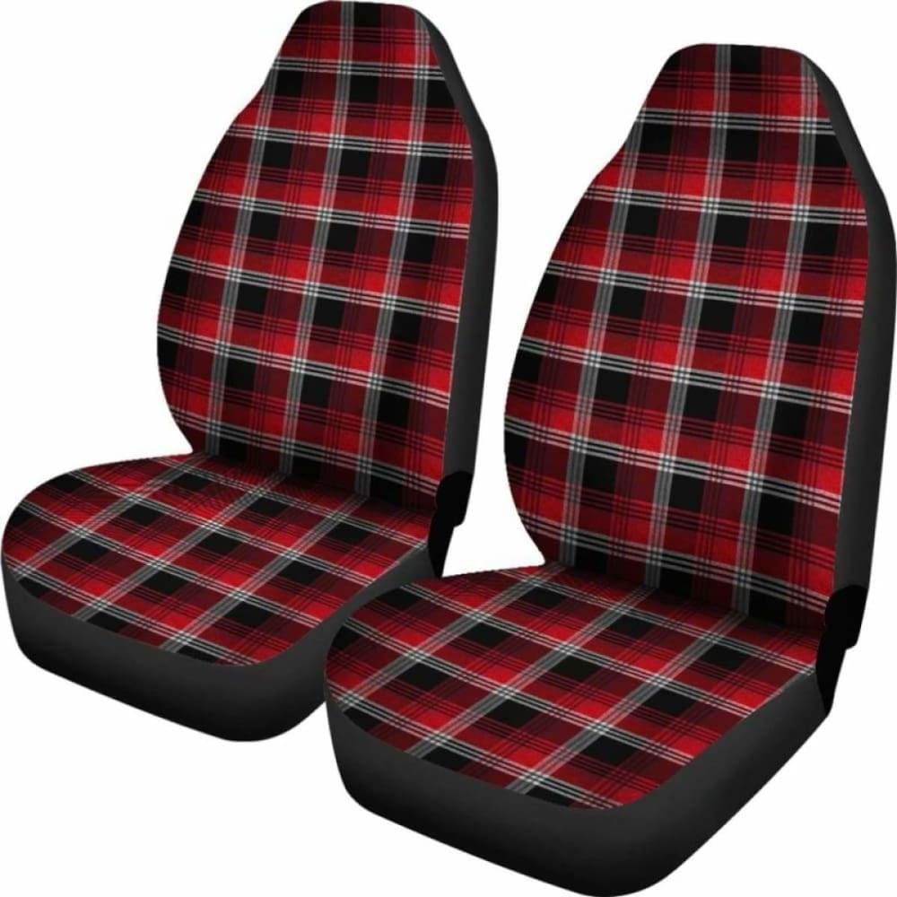 Red Plaid Car Seat Covers 105905 - YourCarButBetter