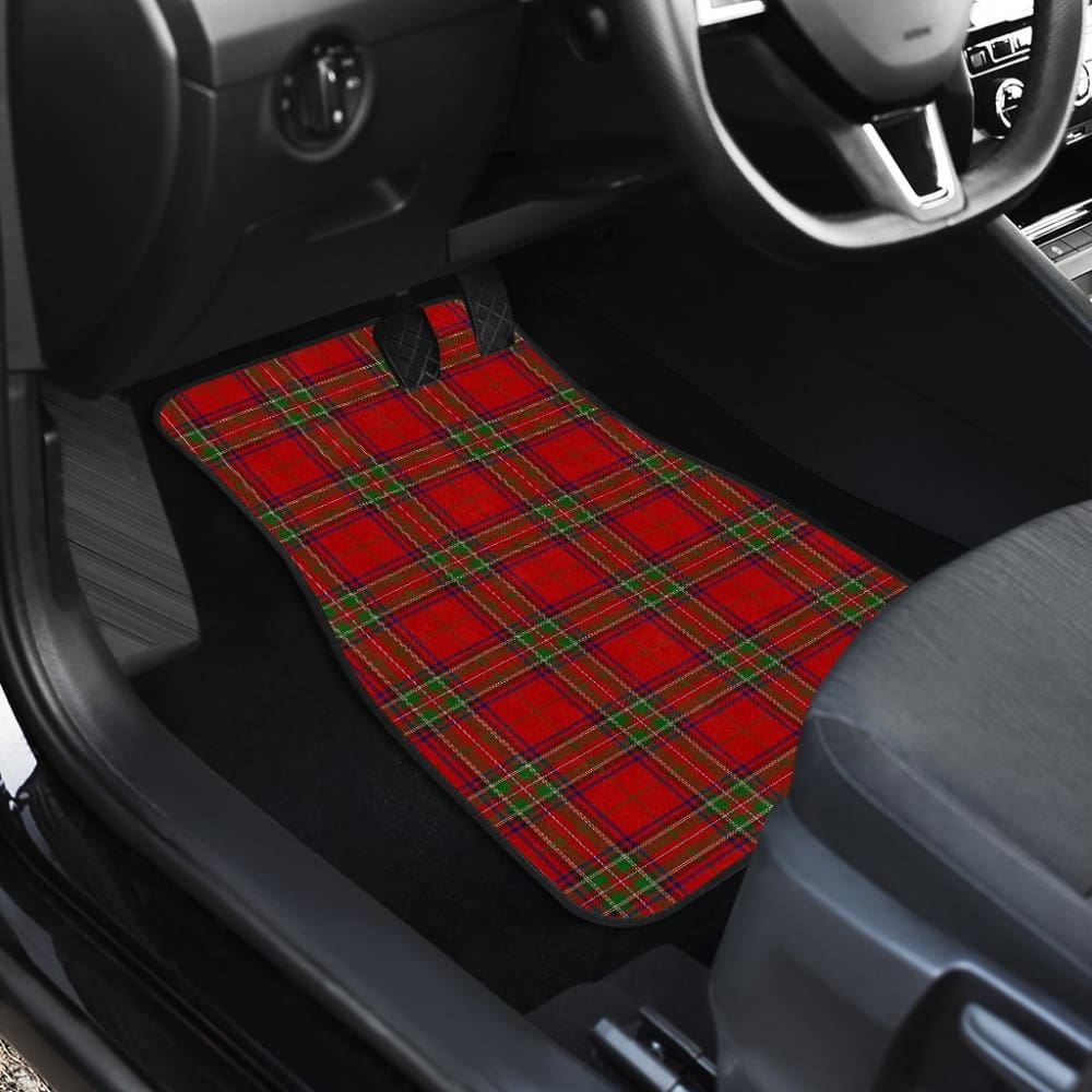 Red Royal Stewart Plaid Tartan Car Floor Mats 210201 - YourCarButBetter