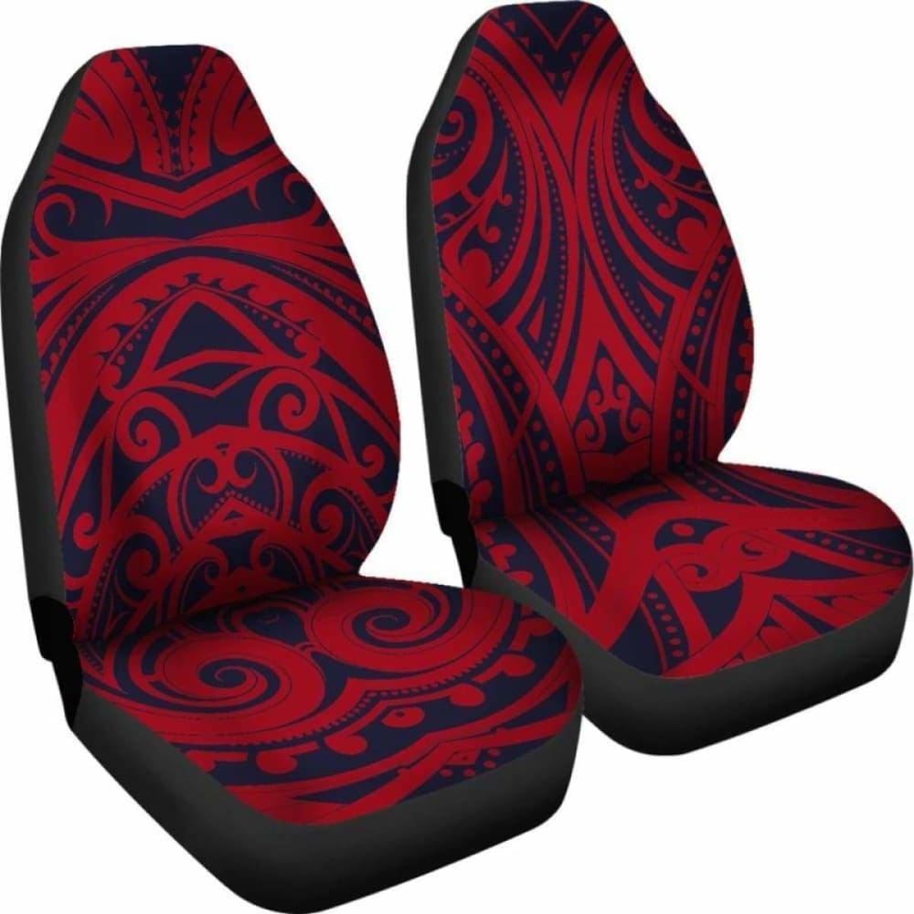 Red Tribal Polynesian Car Seat Covers 105905 - YourCarButBetter