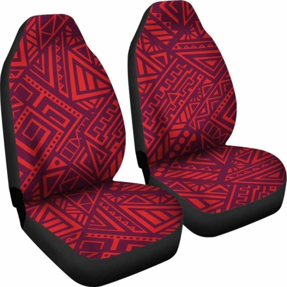 Red Tribal Polynesian Car Seat Covers 105905 - YourCarButBetter