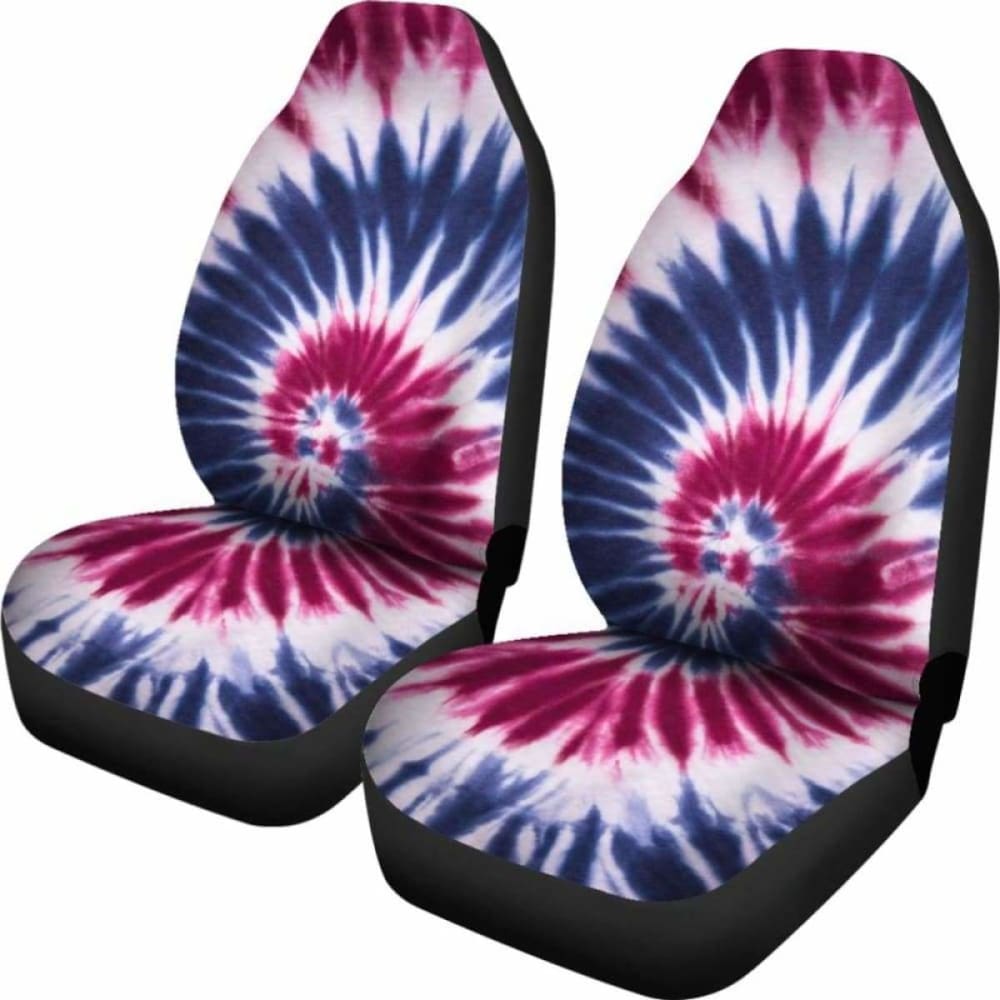Red White & Blue Tie Dye Car Seat Covers 154230 - YourCarButBetter