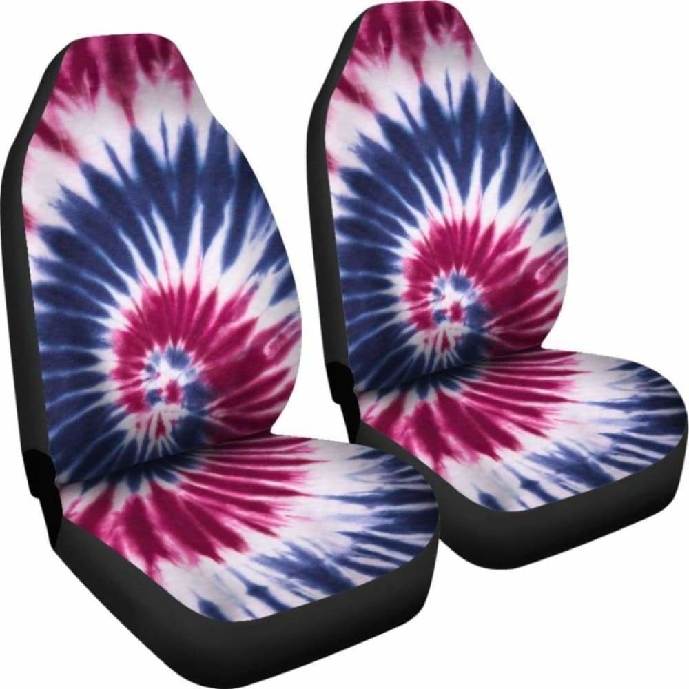 Red White & Blue Tie Dye Car Seat Covers 154230 - YourCarButBetter