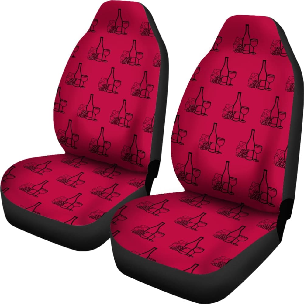 Red Wine Custom Car Accessories Car Seat Covers 210701 - YourCarButBetter