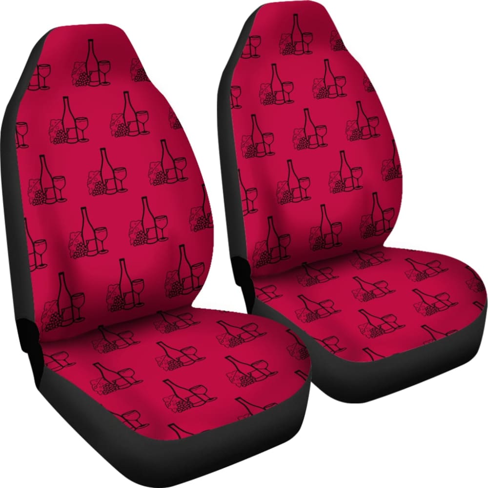 Red Wine Custom Car Accessories Car Seat Covers 210701 - YourCarButBetter