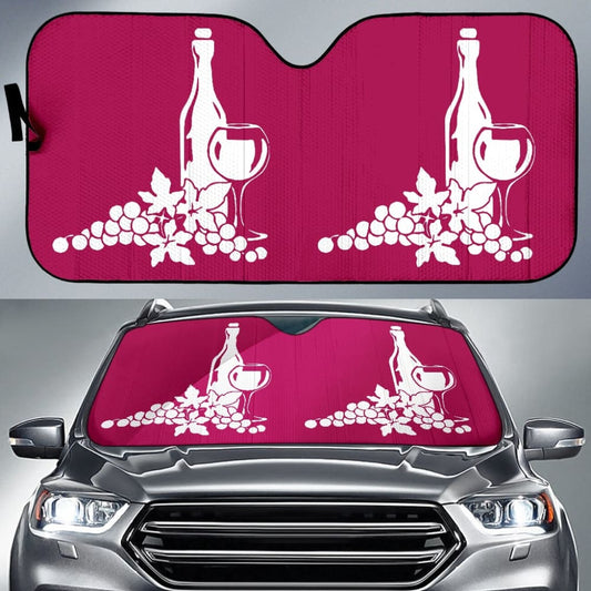 Red Wine Custom Car Decor Items Car Auto Sun Shades 210701 - YourCarButBetter