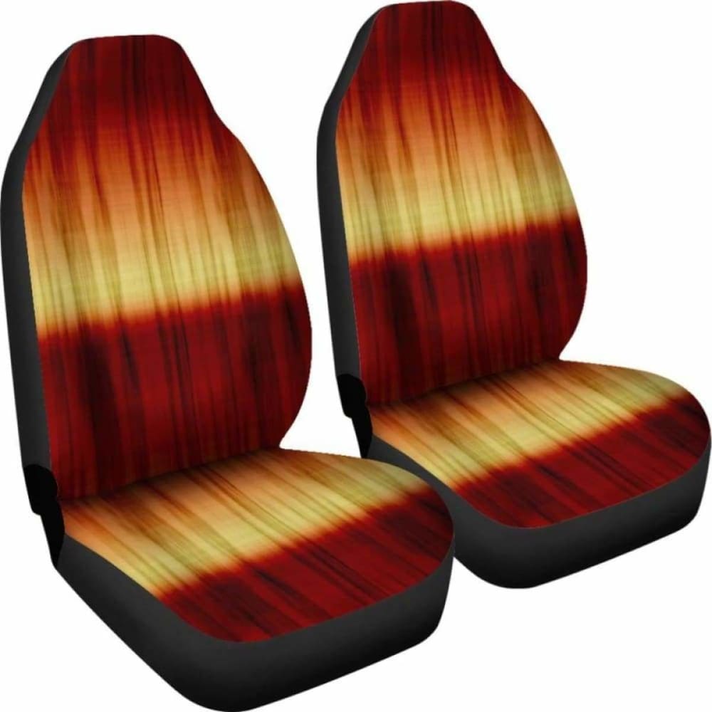 Red Yellow Orange Tie Die Print Car Seat Covers Seat Protectors 105905 - YourCarButBetter