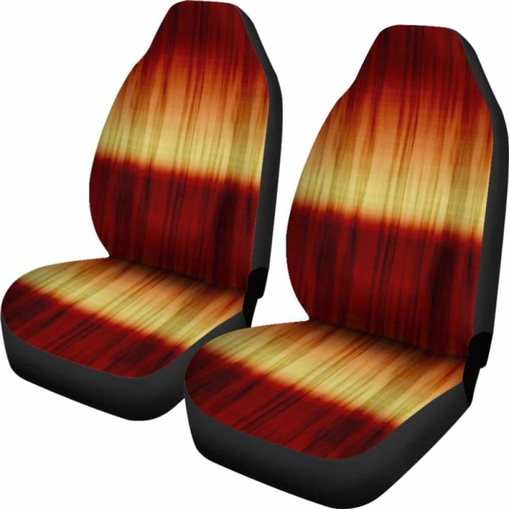 Red Yellow Orange Tie Die Print Car Seat Covers Seat Protectors 105905 - YourCarButBetter