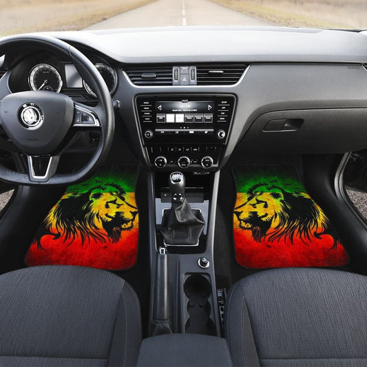 Reggae Rasta Lion Car Floor Mats 211701 - YourCarButBetter