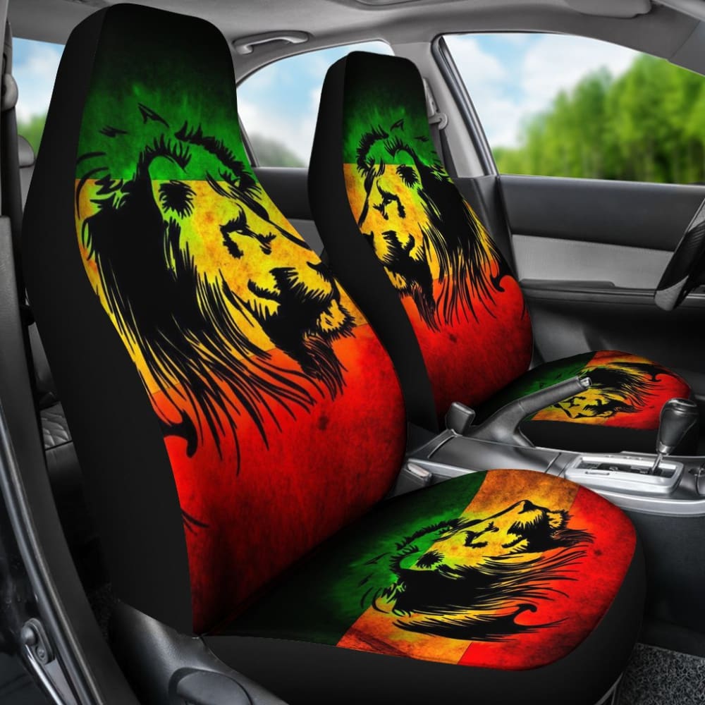 Reggae Rasta Lion Car Seat Covers 211701 - YourCarButBetter
