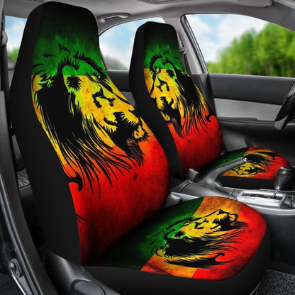 Reggae Rasta Lion Car Seat Covers 211701 - YourCarButBetter