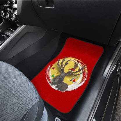 Reindeer And Christmas Decoration Items Car Floor Mats 210601 - YourCarButBetter