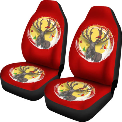 Reindeer And Christmas Decoration Items Car Seat Covers 210601 - YourCarButBetter