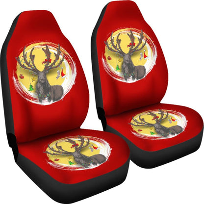 Reindeer And Christmas Decoration Items Car Seat Covers 210601 - YourCarButBetter