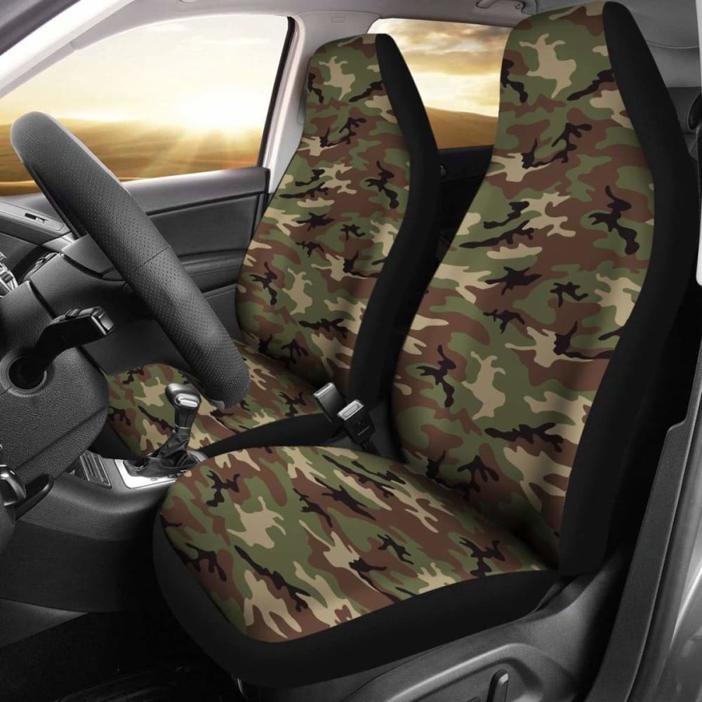 Retro Camo Car Seat Cover 112608