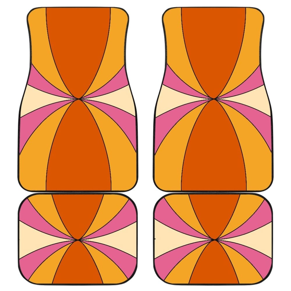 Retro Colors Car Floor Mats 094201 - YourCarButBetter