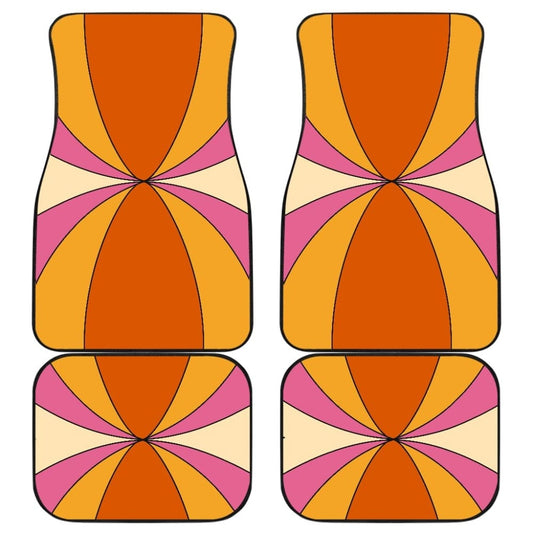 Retro Colors Car Floor Mats 094201 - YourCarButBetter