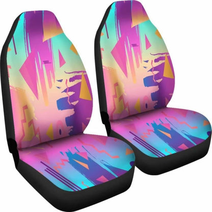 Retro Vintage 80’S & 90’S Fashion Car Seat Covers 094201 - YourCarButBetter