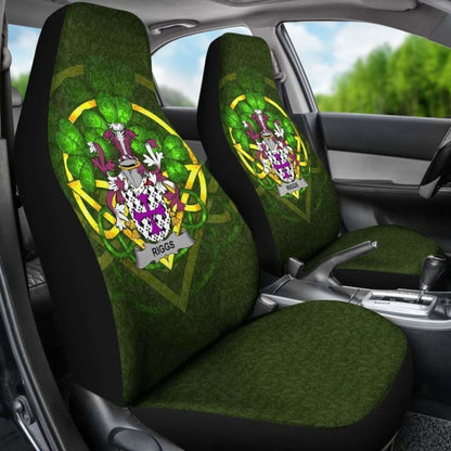 Riggs Ireland Car Seat Cover Celtic Shamrock (Set Of Two) 154230 - YourCarButBetter