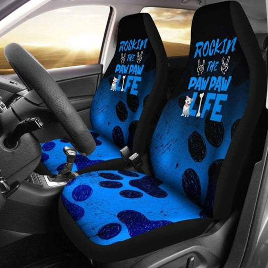 Rockin Paw Paw Life Pitbull Car Seat Covers 113510